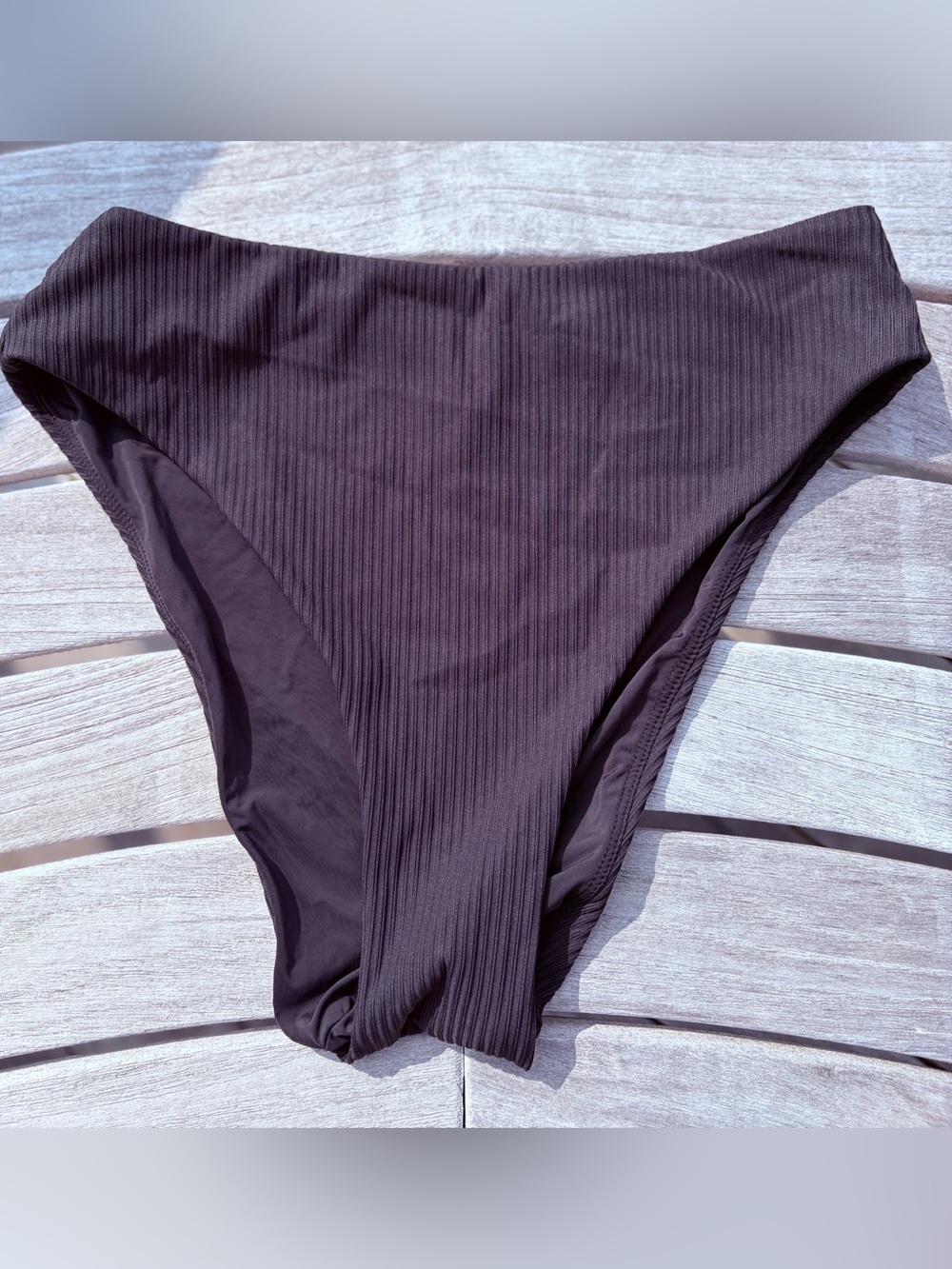 Marine Layer Black Ribbed Bikini Set - Picture 4 of 7